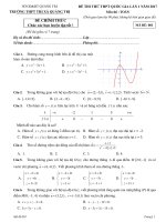 đề thi thử toán trường THPT quảng trị