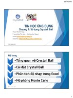 Bài giảng Tin học ứng dụng Chương 1  Phan Minh Trung