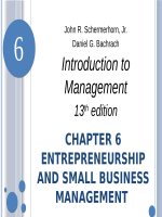 Introduction to management 13th schemerhorn bachrach chapter 06 