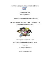 Bà̀i tiểu luận TÌM HIỂU VỀ PHƯƠNG PHÁP HỌC TẬP CỘNG TÁC