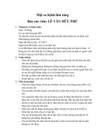 Báo cáo ca bệnh lâm sàng