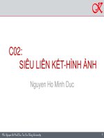 Bài giảng Siêu liên kết  Hình ảnh  ThS. Nguyễn Hồ Minh Đức