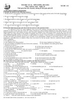 Đề thi học kỳ 2 môn tiếng Anh lớp 10 trường THPT Gia Định, TP. Hồ Chí Minh năm học 2013  2014 