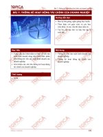 THỐNG KÊ HOẠT ĐỘNG TÀI CHÍNH CỦA DOANH NGHIỆP