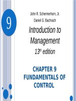 Introduction to management 13th schemerhorn bachrach chapter 09 
