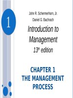 Introduction to management 13th schemerhorn bachrach chapter 01 