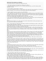 Câu hỏi và đáp án môn luật dân sự