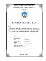 Nâng cao hiệu quả kinh doanh nhập khẩu phụ tùng ô tô của công ty TNHH công nghệ và thương mại Hồng Phát