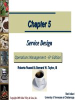 Operation management 6e by russel and taylor ch05 