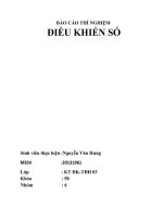 báo cáo thí ngiệm môn điều khiển số đại học bách khoa HN