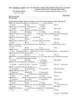 Đề thi thử nghiệm THPT quốc gia 2017 môn tiếng Đức
