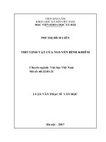 Thơ vịnh vật của nguyễn bỉnh khiêm tt 