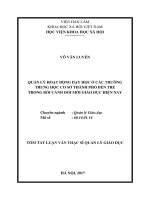 Quản lý hoạt động dạy học ở các trường trung học cơ sở thành phố bến tre trong bối cảnh đổi mới giáo dục hiện nay tt 