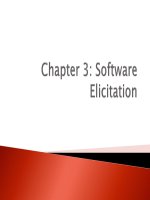 Lecture Requirement engineering  Chapter 3 Software elicitation