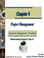 Operation management 6e by russel and taylor ch09 
