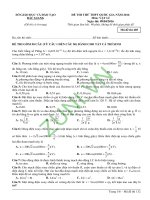 0 đề thi thử quốc gia lần 1   2016   môn vật lí   sở giáo dục  đào tạo bắc giang