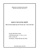 Một vài kinh nghiệm dạy tốt tin học lớp 3 ở bậc tiểu học