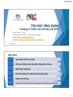 Bài giảng Tin học ứng dụng Chương 2  Phan Minh Trung