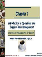 Operation management 6e by russel and taylor ch01 