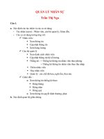 Ôn tập Phân tích thiết kế hệ thống thông tin Quản trị nhân sự Phần 1