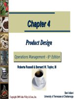 Operation management 6e by russel and taylor ch04 