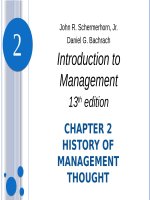 Introduction to management 13th schemerhorn bachrach chapter 02 