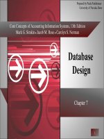 Core concepts of accounting information systems 13 by simkin norman chapter 07 