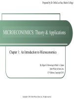 MicroEconomics theory and application 12th by browning an zupan chapter 01 