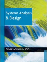 Ebook System analysis and design (5th edition) Part 1