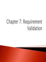 Lecture Requirement engineering  Chapter 6 Requirement validation