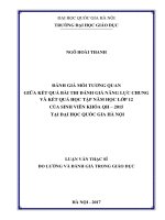 Quản lý hoạt động giáo dục ngoài giờ lên lớp tại trường THCS trần quốc toản   thành phố phủ lý   tỉnh hà nam 