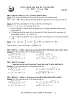 Đề thi học kì 2 môn Toán lớp 10 trường THPT Gia Định, TP. Hồ Chí Minh năm học 2013  2014 