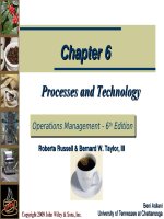 Operation management 6e by russel and taylor ch06 