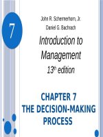 Introduction to management 13th schemerhorn bachrach chapter 07 