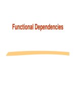 Lecture Database management systems  Chapter 6 Functional dependencies