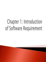 Lecture Requirement engineering  Chapter 1 Introdution of software requirement
