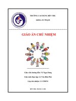 Giáo án chủ nhiệm  Tập thể vững mạnh