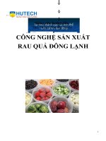công nghệ chế biến quả đông lạnh