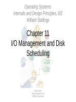 Lecture Operating systems Internals and design principles (6 E) Chapter 11  William Stallings