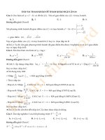 ĐÁP án THAM KHẢO đề THAM KHẢO BGD lần 03 