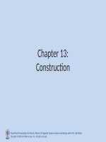 Lecture Systems analysis and design with UML (3 e)  Chapter 13 Construction