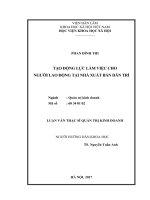 Tạo động lực làm việc cho người lao động tại nhà xuất bản dân trí 