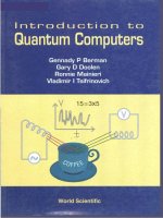 Ebook Introduction to quantum computers Part 1