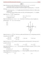 Toán Đề số 1 ôn thi THPT quốc gia