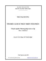 Tìm Hiểu Lịch Sử Phát Triển Tích Phân