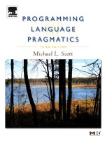 Ebook Programing language pragmatics (3rd edition) Part 1