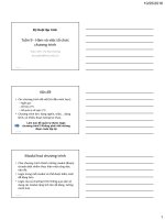 Bài giảng Kỹ thuật lập trình Hàm và việc tổ chức chương trình  GV. Hà Đại Dương