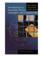 Ebook Introduction to automata theory, languages and computation (2nd edition) Part 1