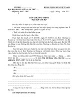 kịch bản chi tiết đại hội chi bộ nhiệm kỳ 2015   2017