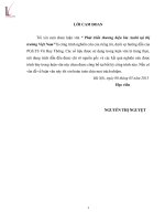 Phát triển thương hiệu bia Asahi tại thị trường Việt Nam